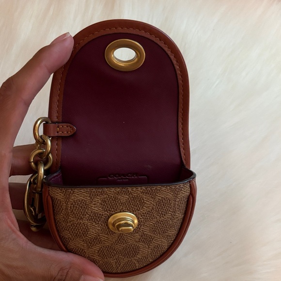 Coach Brown Mini Bag with Gold Accents - Picture 2 of 2